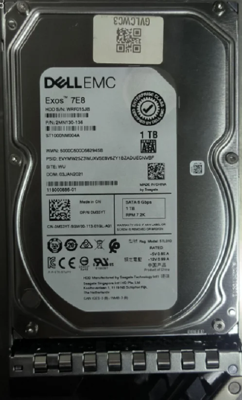 DELL EMC 0M33YT ST1000NM004A 1TB SATA 7.2K Ӳ