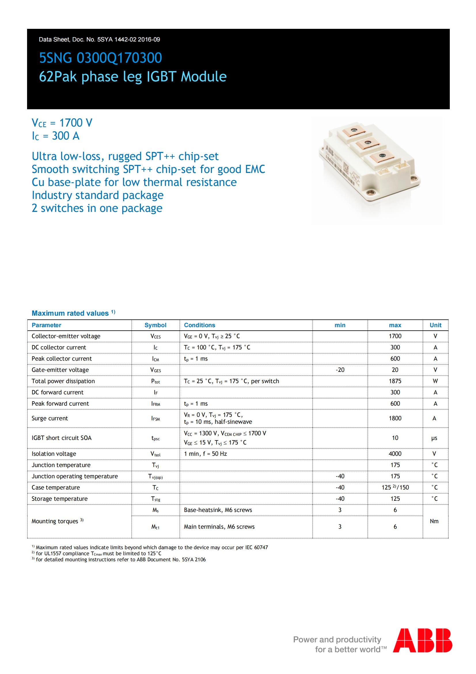 ABB 5SNG 0300Q170300 Դ igbtģ